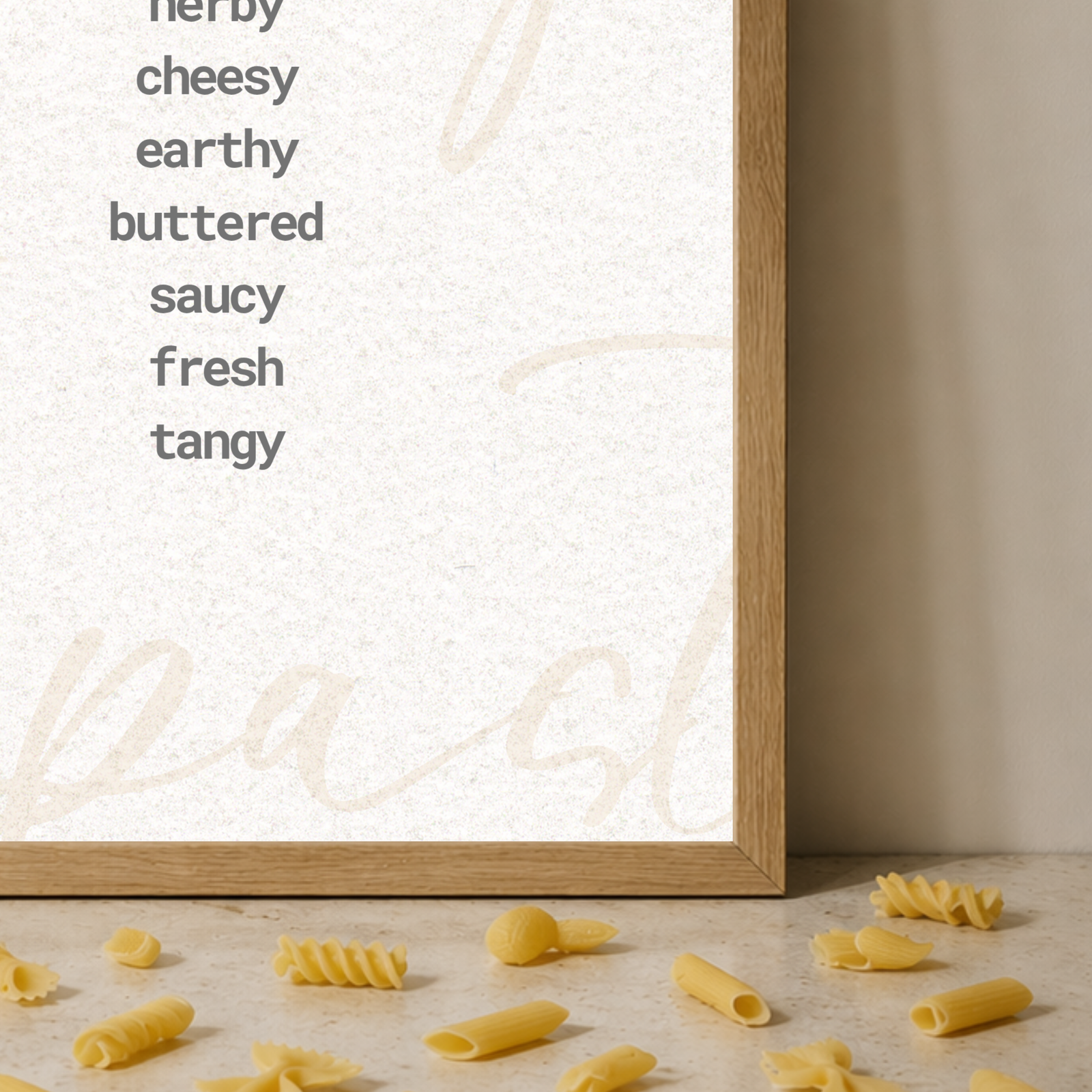 Pasta words wall art - Image 2