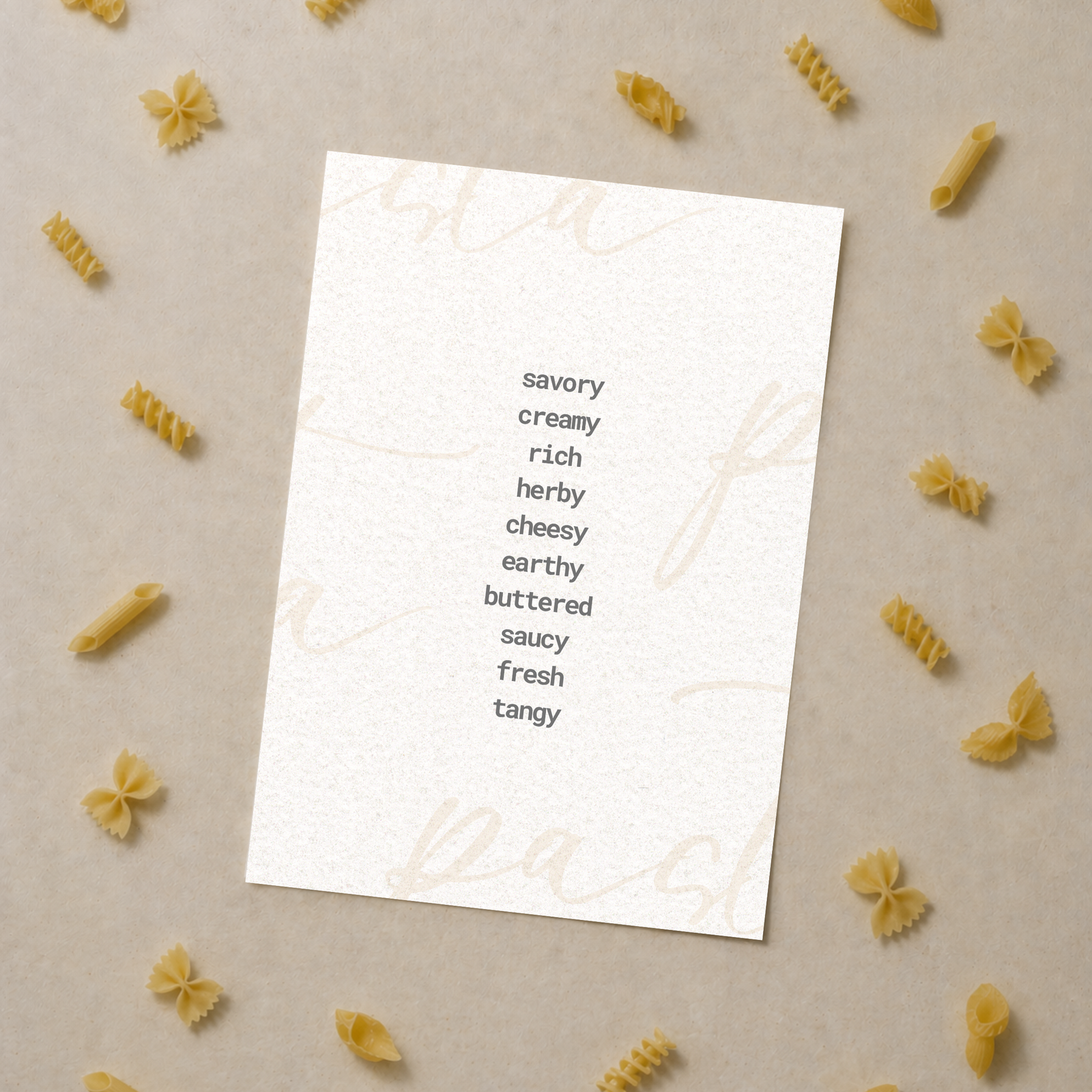 Pasta words wall art - Image 3