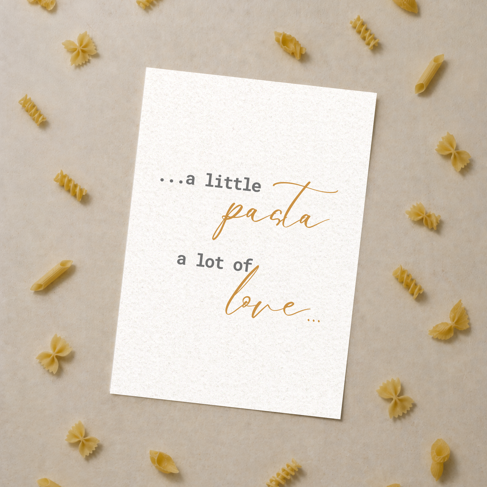 Pasta love quote wall art - Image 3