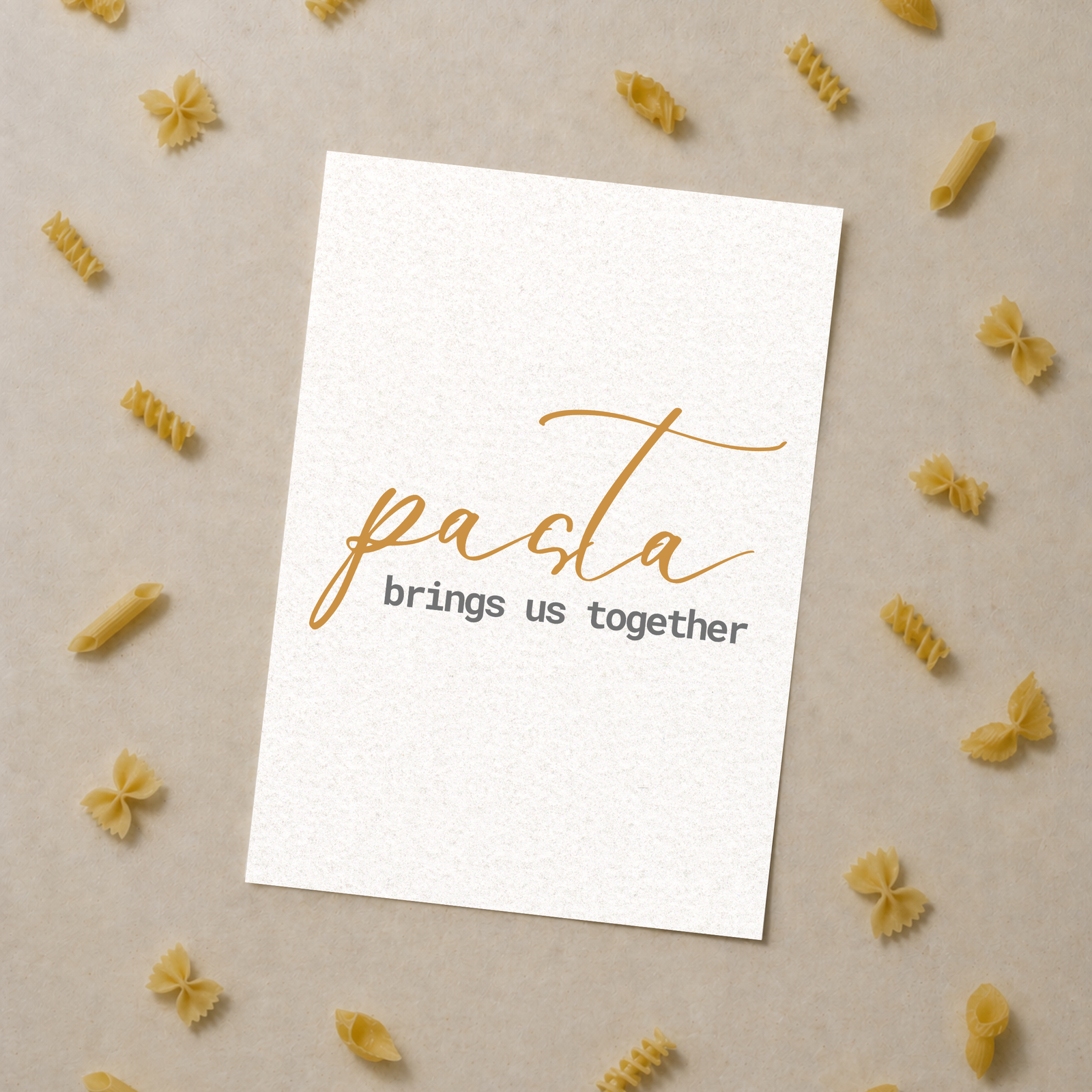 Pasta table quote wall art - Image 3