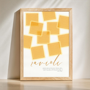 Ravioli wall art