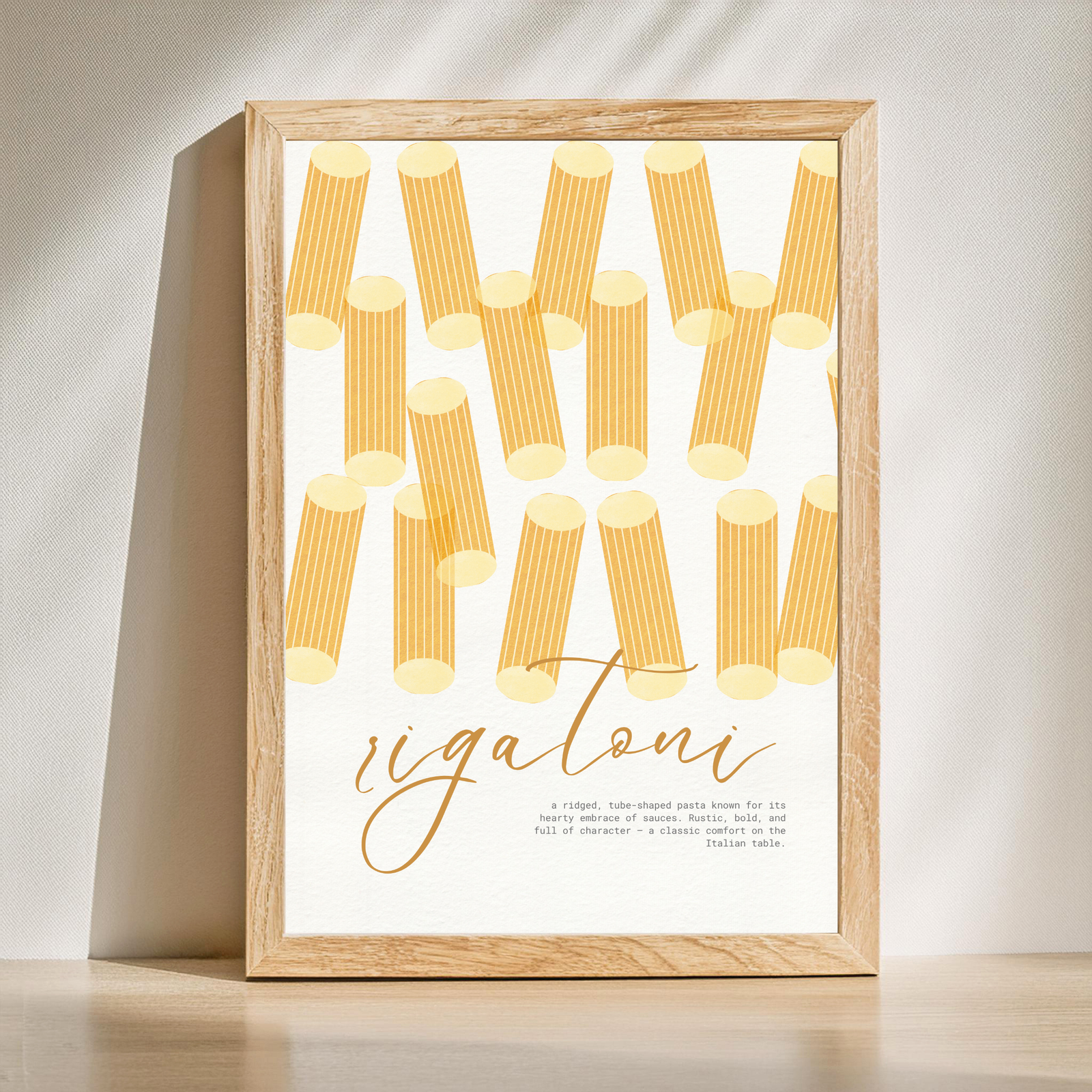 Rigatoni wall art