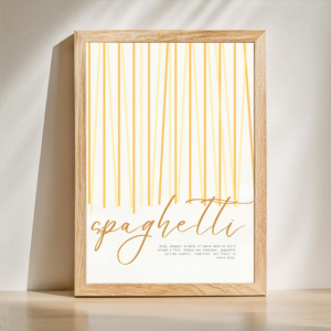 Spaghetti wall art